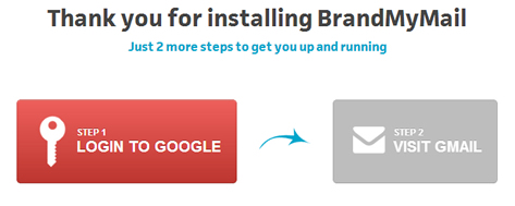 Il secondo passo: collegate Gmail e BrandMyMail